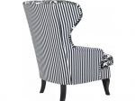 Fotel Wing Chair Villa czarny biały  - Kare Design 4